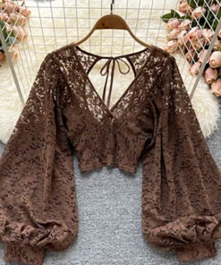 Autumn Elegant Lace Blouse