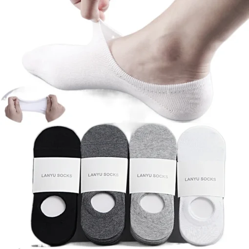 5Pair Lot Fashion Happy Men Boat Socks - Image 6
