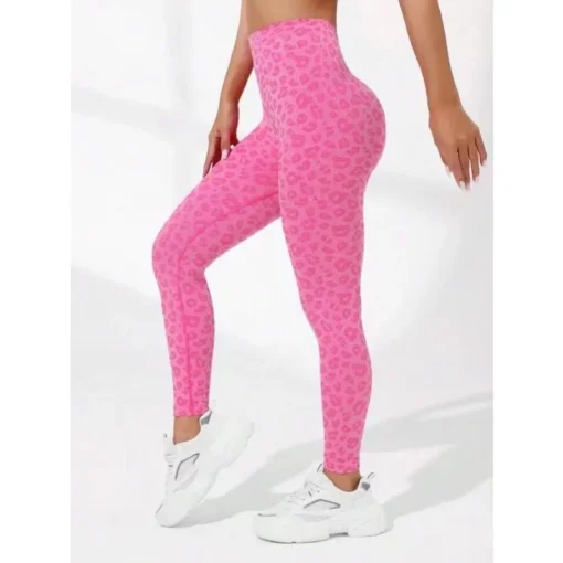 Leopard V Waist Leggings - Image 2