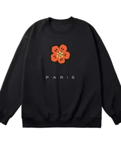 Flowers Cotton Hoodie