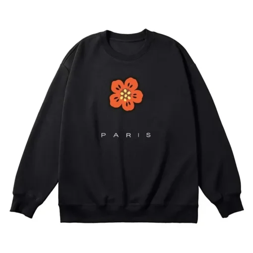 Flowers Cotton Hoodie