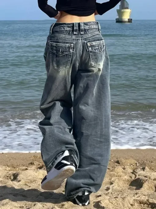 HOUZHOU Vintage Baggy Jeans - Image 6