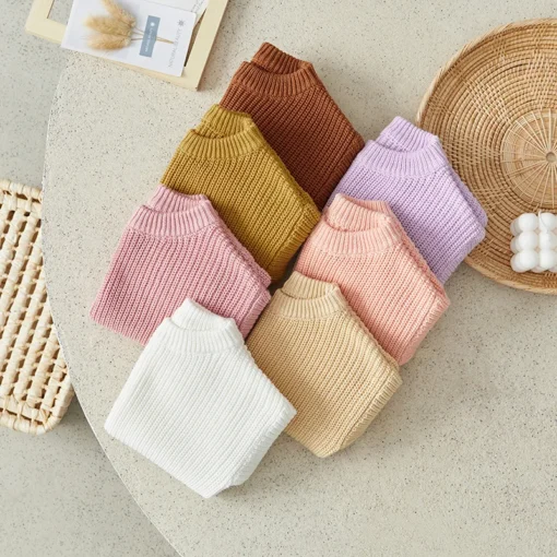 Suefunskry Newborn Baby Knitted Long Sleeve Autumn Winter Sweater - Image 31