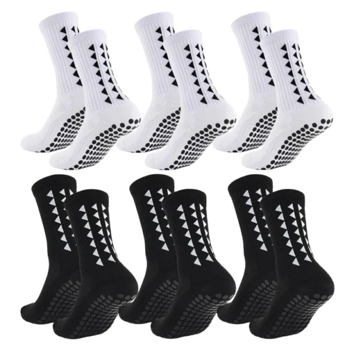 6Pairs men  football grip socks