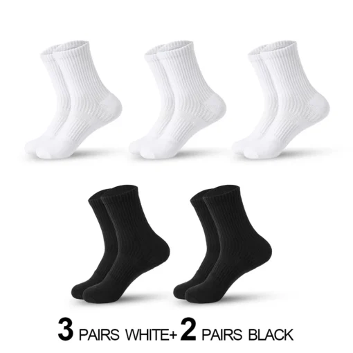 Men's Moisture Wicking Outdoor Hiking Work Cotton Socks - Image 9