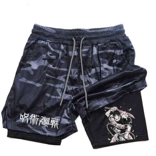 Anime Performance Shorts Toji Printed - Image 20