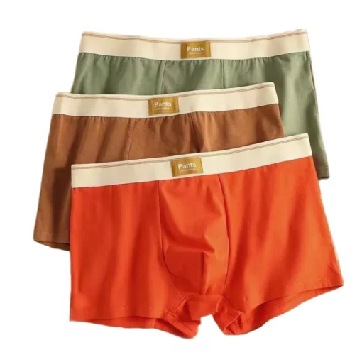 3pcs Men Cotton Boxer Shorts - Image 8