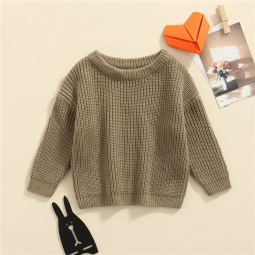 Suefunskry Newborn Baby Knitted Long Sleeve Autumn Winter Sweater - Image 112