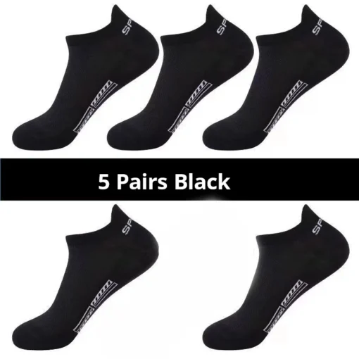 Men's Summer Thin Mesh Breathable Polyester Sports Socks - Image 9