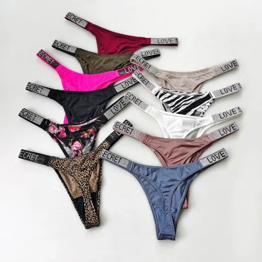 Shiny Rhinestone Thong - Image 21