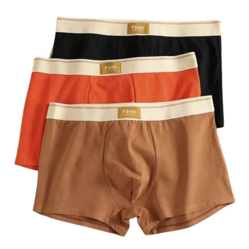 3pcs Men Cotton Boxer Shorts - Image 11
