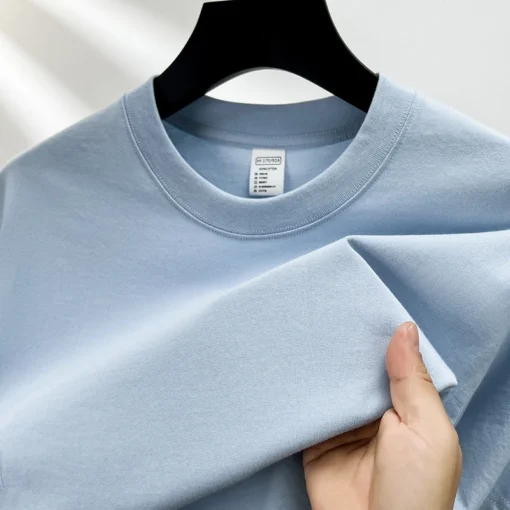 pure cotton summer high-end men's short sleeve T-shirt - Image 8