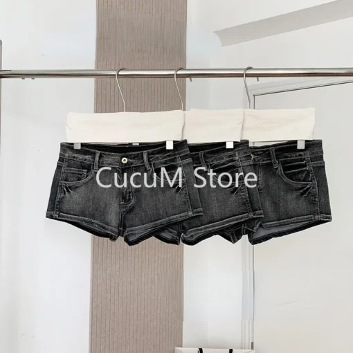Y2k Low Rise Jean Shorts - Image 19