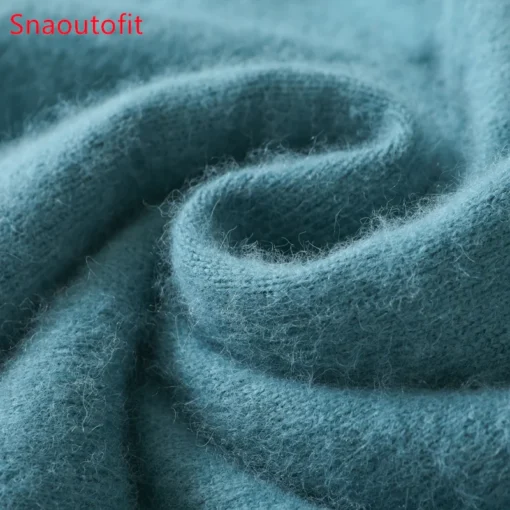 Men's 100% Pure Mink Cashmere Sweater - Image 4