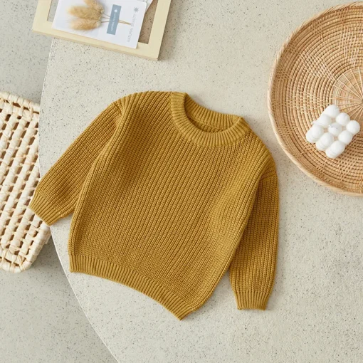 Suefunskry Newborn Baby Knitted Long Sleeve Autumn Winter Sweater - Image 50