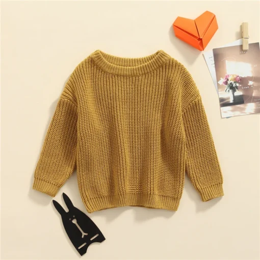 Suefunskry Newborn Baby Knitted Long Sleeve Autumn Winter Sweater - Image 114