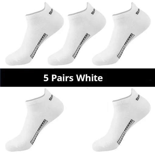 Men's Summer Thin Mesh Breathable Polyester Sports Socks - Image 7