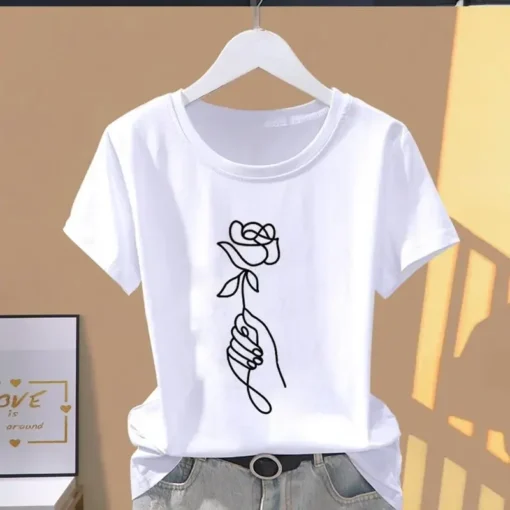 Floral Print Explosive T-shirt - Image 2