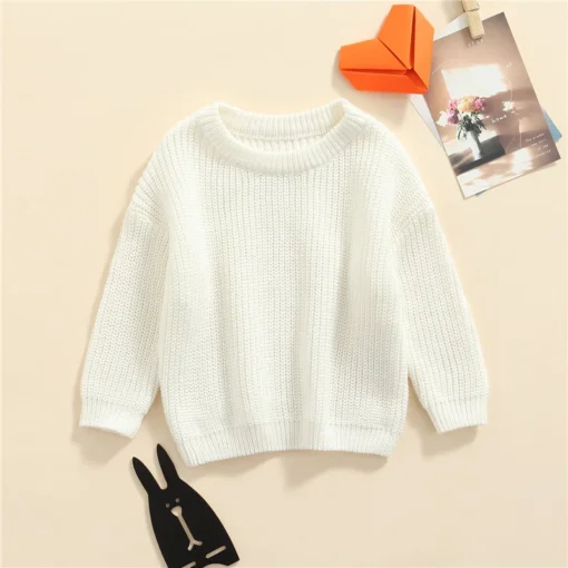 Suefunskry Newborn Baby Knitted Long Sleeve Autumn Winter Sweater - Image 120