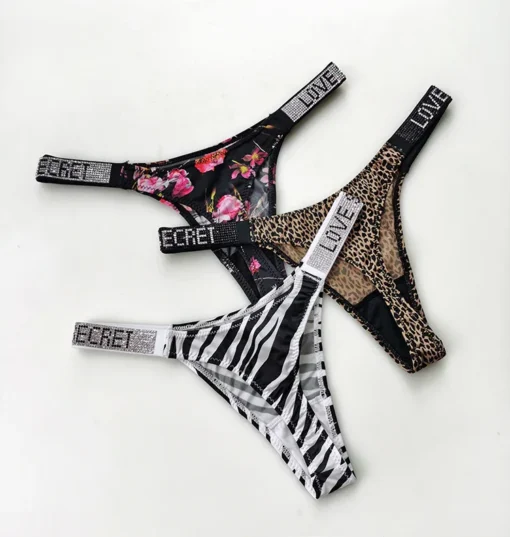 Shiny Rhinestone Thong - Image 22