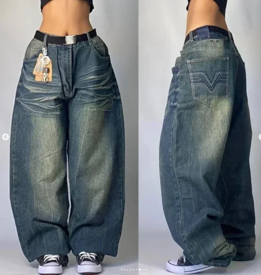 Skull Embroidered Jeans - Image 17