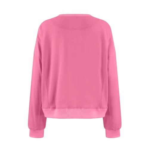 Long-Sleeved Simple Sweatshirt - Image 25