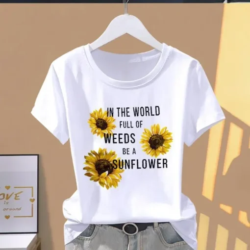 Floral Print Explosive T-shirt - Image 5