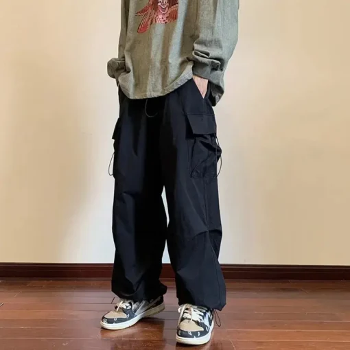 2025 Overalls Multi-Pocket American Hiphop Pants