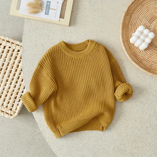 Suefunskry Newborn Baby Knitted Long Sleeve Autumn Winter Sweater - Image 49