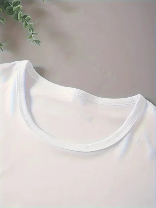 Letter Printed Short Sleeved Shirt - Image 6