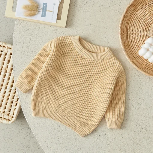 Suefunskry Newborn Baby Knitted Long Sleeve Autumn Winter Sweater - Image 40