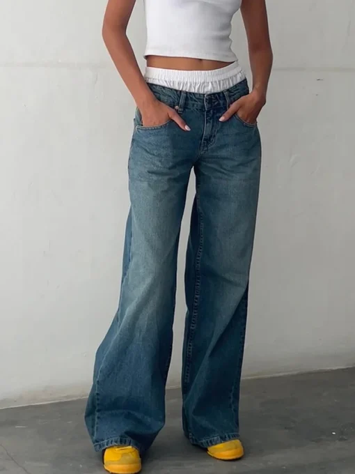 Y2K Baggy Jeans With Pockets - Image 15