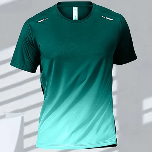 Quick-drying Gradient Short Sleeve T-Shirt - Image 10