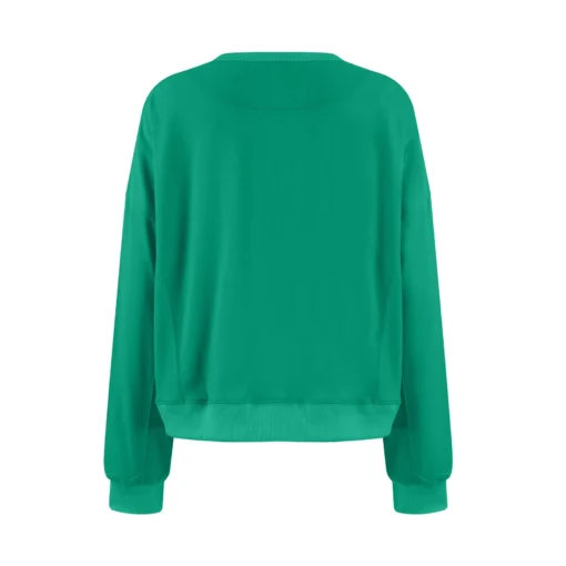 Long-Sleeved Simple Sweatshirt - Image 27