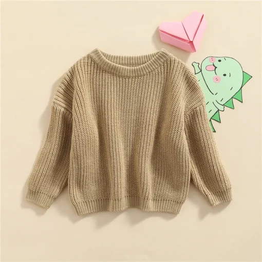 Suefunskry Newborn Baby Knitted Long Sleeve Autumn Winter Sweater - Image 102