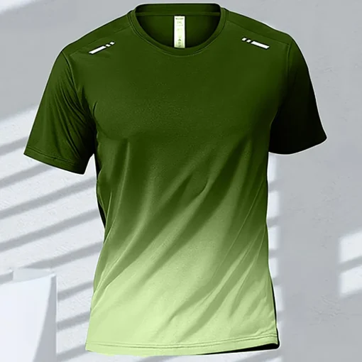 Quick-drying Gradient Short Sleeve T-Shirt - Image 16