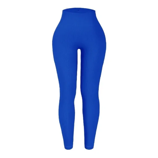 Elastic Thread Knitted Leggings - Image 8