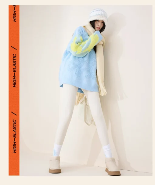 BIVIGAOS High Waist Fleece Leggings - Image 48