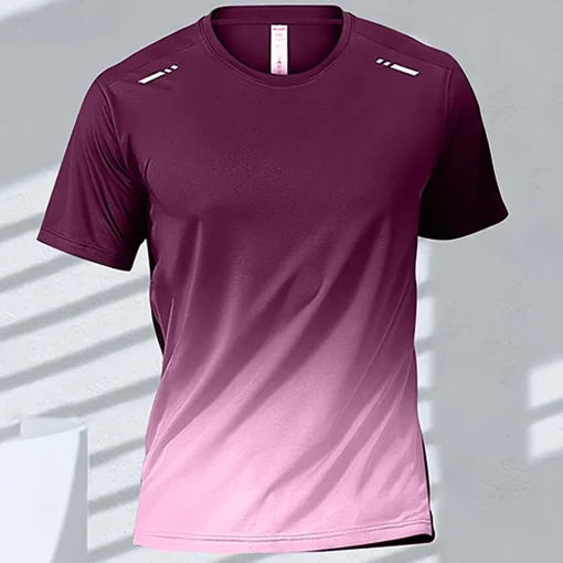 Quick-drying Gradient Short Sleeve T-Shirt - Image 8