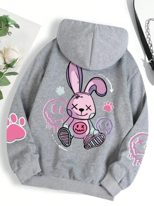 Hip Hop Printed Hoodie - Image 3