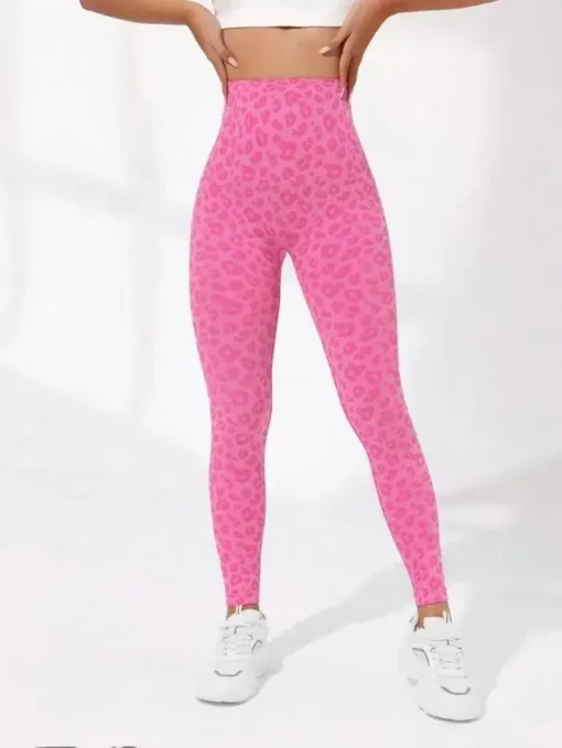 Leopard V Waist Leggings - Image 8