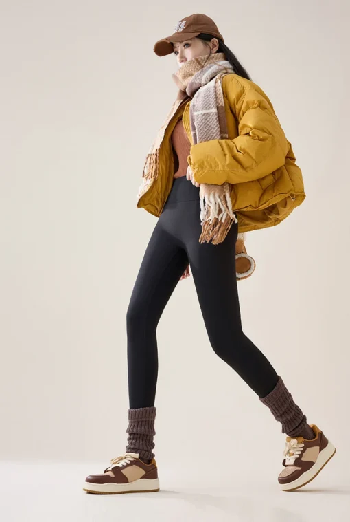 BIVIGAOS High Waist Fleece Leggings - Image 24