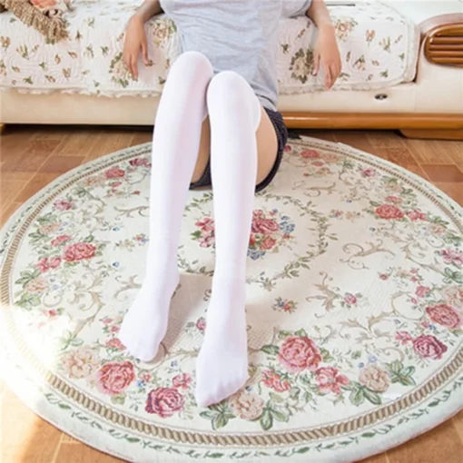 Thigh High Striped Socks - Image 31